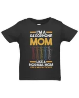Saxophone Mom Infant Jersey T-Shirt black 6m