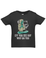 EFF You See Kay Why Oh You 2Vintage Meditating Yoga Alien