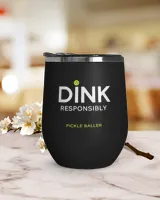 Drink Responsibly Tumbler Wine Tumbler (12 oz) black 12oz