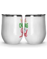 Our 1st Family Christmas, First Christmas As Dad Wine Tumbler (12 oz) Wine Tumbler (12 oz) white 12oz