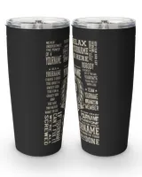 All-In-One 'Your Name' Quote Bundle, Customizable Quote Shirts - BD23 Viking Tumbler (20oz) black 20oz