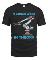 Robotics It Should Work Theory Robot Lover Robotic Engineer Unisex Standard T-Shirt black s