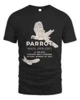 Chickens Funny Parrot Definition Bird Lover Gifts a Tiedye Chicken