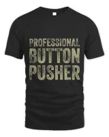 Machinist Button Machine Operator Machining 1 Unisex Standard T-Shirt black s