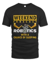 Funny Robotics Art For Men Women Robotics Engineer Robots Unisex Standard T-Shirt black s