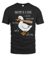 Anatomy of a goose Unisex Standard T-Shirt black s