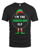 Im The Traveling Elf Christmas Unisex Standard T-Shirt black s