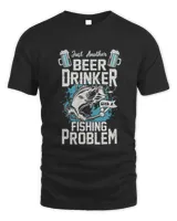 Beer drinker fishing problem4164 T-Shirt Unisex Standard T-Shirt black s