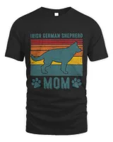Dog Irish German Shepherd Mom Unisex Standard T-Shirt black s