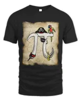 PiRate Pi Day Mathematician Math Geek Pirate Lover 3 Unisex Standard T-Shirt black s