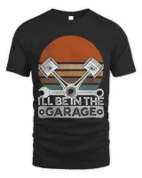 Ill Be In The Garage Unisex Standard T-Shirt black s