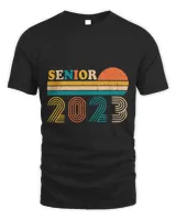 Senior 2023 Retro Class of 2023 Seniors Graduation 23 Unisex Standard T-Shirt black s