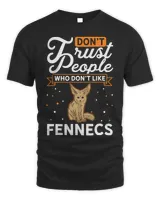 Dont Trust people Who dont like Fennecs Unisex Standard T-Shirt black s