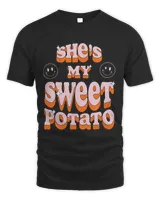 Shes My Sweet Potato I YAM Couples Matching Shirt Unisex Standard T-Shirt black s