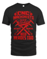 Funny CNC Machinists Engineers Cute Expert Developers Gift Unisex Standard T-Shirt black s