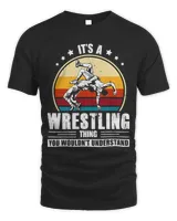 Funny Its A Wrestling Thing You Wouldnt Understand Unisex Standard T-Shirt black s