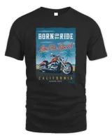 Motorcycles Born to Ride Love For Speed Unisex Standard T-Shirt black s