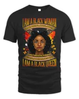 Black Queen Strong Powerful Influential Magical Unstoppable 211 Unisex Standard T-Shirt black s