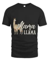 Llama Mama Mom Unisex Standard T-Shirt black s