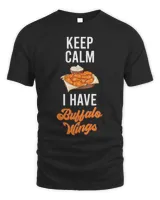 Buffalo Wings Fried Chicken Hot Wing Sauce 2 Unisex Standard T-Shirt black s
