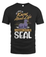 All I need to know about life I learned from my Seal Unisex Standard T-Shirt black s