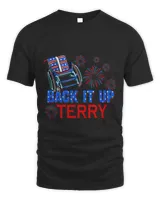 Funny 4th Of July Firework Back Up Terry Put It In Reverse 9 Unisex Standard T-Shirt black s