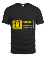 3D Printing Funny Printer Artwork Creative Design Model Unisex Standard T-Shirt black s