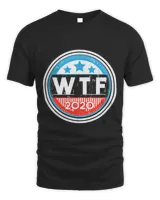 WTF Funny Election Sticker Logo Unisex Standard T-Shirt black s