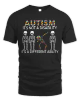 Autism it's not disabilty its a diffrent ability Men's Standard T-Shirt black s