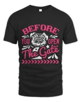 Before You Open The Gate Unisex Standard T-Shirt black s