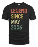 16 Years Old Legend Since May 2006 16th Birthday Boys Girls