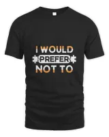 I would prefer not to-01 Men's Standard T-Shirt black s