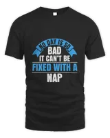 No day is so bad it can’t be fixed with a nap-01 Men's Standard T-Shirt black s