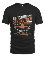 Difficulties strengthen the mind, as labor does the body-01 Men's Standard T-Shirt black s