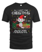 All I want for Christmas is an Axolotl Mexican Salamander 316 Unisex Standard T-Shirt black s