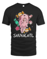 Axolotl Candy Sweets Eat Snaxolotl 284 Unisex Standard T-Shirt black s