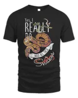 Funny Ball Python with Corn Hognose Carpet Snake Reptile T-Shirt Men's Standard T-Shirt black s