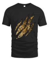 Leopard Cheetah Tiger Leopard Face Lion Cat Apparel T-Shirt Men's Standard T-Shirt black s