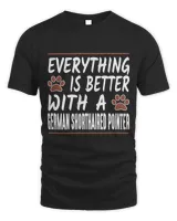 Everything is Better With a German Shorthaired Pointer Shirt Men's Standard T-Shirt black s