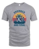 Unhinged and Feral Raccoon Retro Unisex Standard T-Shirt sport-grey s