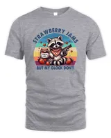 Strawberry Jams But My Don't Raccoon Unisex Standard T-Shirt sport-grey s