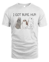 I got buns, hun Unisex Standard T-Shirt white s