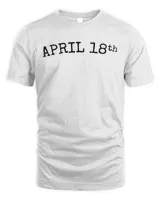 April 18th T-Shirt for Men's Holiday Men's Standard T-Shirt white s