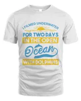 I filmed underwater for two days in the open ocean with dolphins-01 Men's Standard T-Shirt white s
