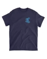 Coastal catch the wave shirt Unisex Standard T-Shirt navy s