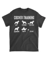 Cocker Training for Cocker Spaniel Owners T-Shirt Unisex Standard T-Shirt black s