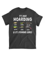 Fishing Funny Its Not Hoarding If Its Fishing 166 Men's Standard T-Shirt black s