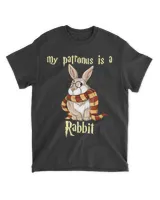 Unique Rabbit Shirt Unisex Standard T-Shirt black s