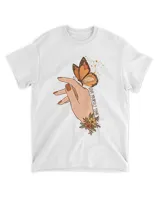 Let Your Spirit Soar Butterfly Unisex Standard T-Shirt white s
