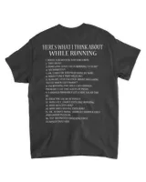 Here's what I think about while running Unisex Standard T-Shirt black s